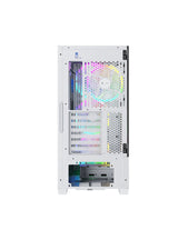 Nfortec Caja Gaming Cristal Templado Draco X White. Usb 3.2 A-Rgb. Blanco