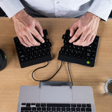 Teclado Ingles R-Go Tools Split R-Go Ergonómico, Qwerty (Us), Negro, Cableada