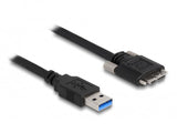 Delock Usb 5 Gbps Cable Typ-A Stecker Zu Typ Micro-B Stecker Mit Schrauben 3 M