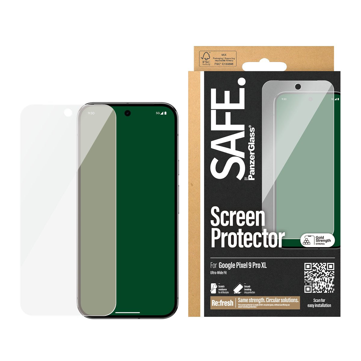 EAN 5715685006982 - PanzerGlass SAFE. by ® Screen Protector Google Pixel 9 Pro XL | Ultra-Wide Fit Protector de pantalla 1 pi imagen 2