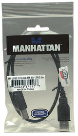 EAN 0766623374507 - Manhattan 374507 cable USB USB 2.0 0,5 m USB A Negro imagen 5