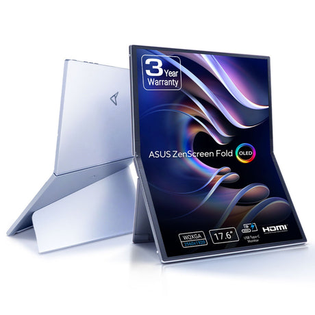 EAN 4711387447307 - ASUS ZenScreen Fold OLED MQ17QH pantalla para PC 43,9 cm (17.3") 2560 x 1920 Pixeles Quad HD Plata imagen 1