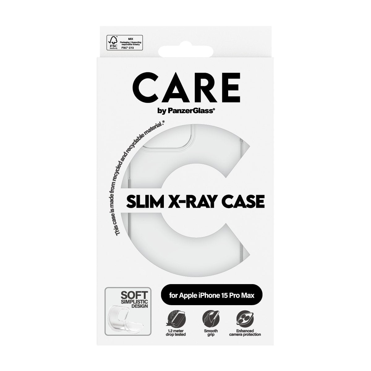EAN 5715685005718 - PanzerGlass CARE™ by ® X-Ray Case iPhone 15 Pro Max funda para teléfono móvil Transparente imagen 3