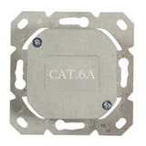 Logilink Cat.6a Wall Outlet 2xrj45 Stp, Horizontal, Blanco Puro