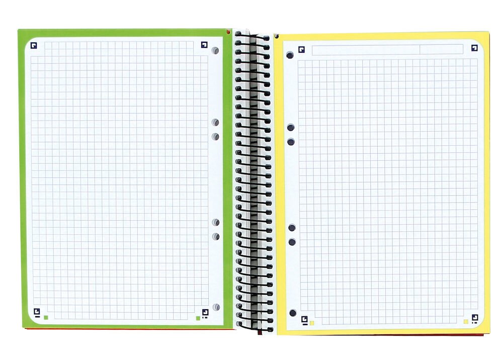 Oxford Cuaderno Europeanbook 4 Microperforado 120 Hojas (50% Gratis) 5x5 Tapas Extraduras Classic A5+ Colores -5u-