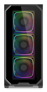 Caja Pc Sharkoon Ak5g Rgb, Negra, Vidrio Templado X 2 4044951041831