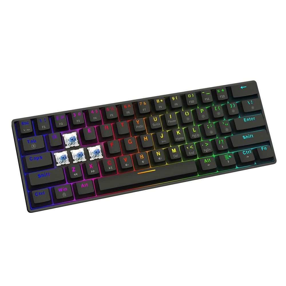 Klawiatura Mechaniczna Blackout X2 Outemu Blue, Hot Swap