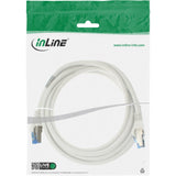Cable De Red Inline S/Ftp Pimf Cat.6a Libre De Halógenos 500mhz Blanco 1.5m