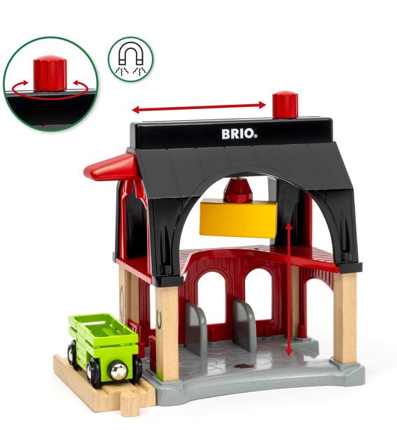 Brio World Tierscheune Mit Heuwaggon, Spielgebäude 63601200