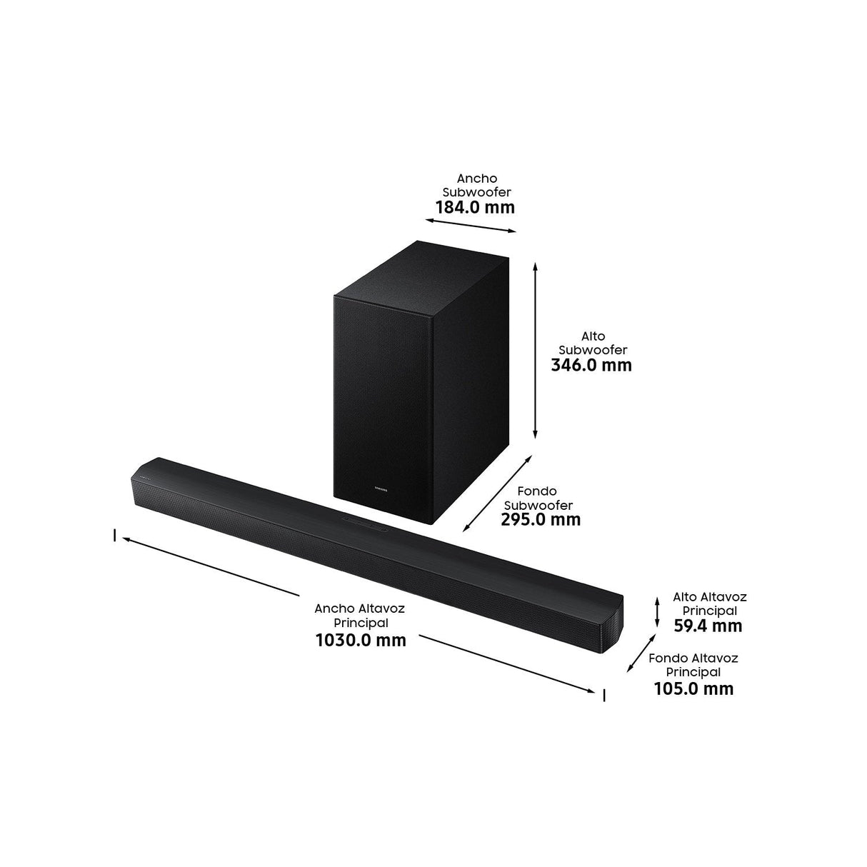 Barra De Sonido Con Bluetooth Samsung B650f Serie B 3.1 2025 370w 3.1