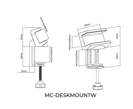 EAN 5715328014244 - Microconnect MC-DESKMOUNTW no categorizado imagen 3