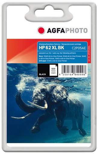 EAN 4250164840998 - AgfaPhoto APHP62BXL cartucho de tinta Negro imagen 1