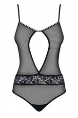 Body Con Perlas Negro Talla (Interno):L/Xl