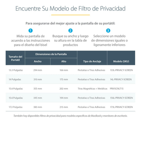 EAN 0065030899253 - StarTech.com 133L-PRIVACY-SCREEN filtro para monitor 33,8 cm (13.3") Filtro de privacidad para pantallas  imagen 12