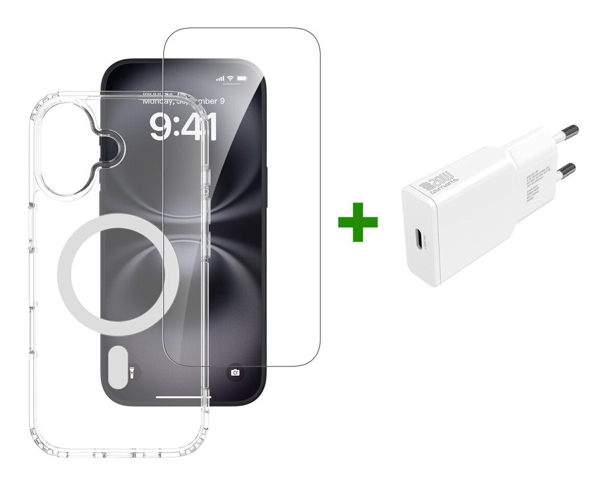 4smarts 3in1 Premium Starter Set Para Apple Iphone 17 Magsafe-Kompatibel