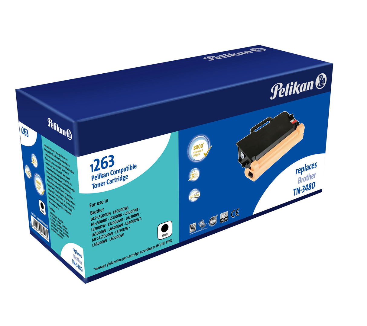 Cartucho  Pelikan 1031430050 De Tóner 1 Pieza(S) Compatible Negro
