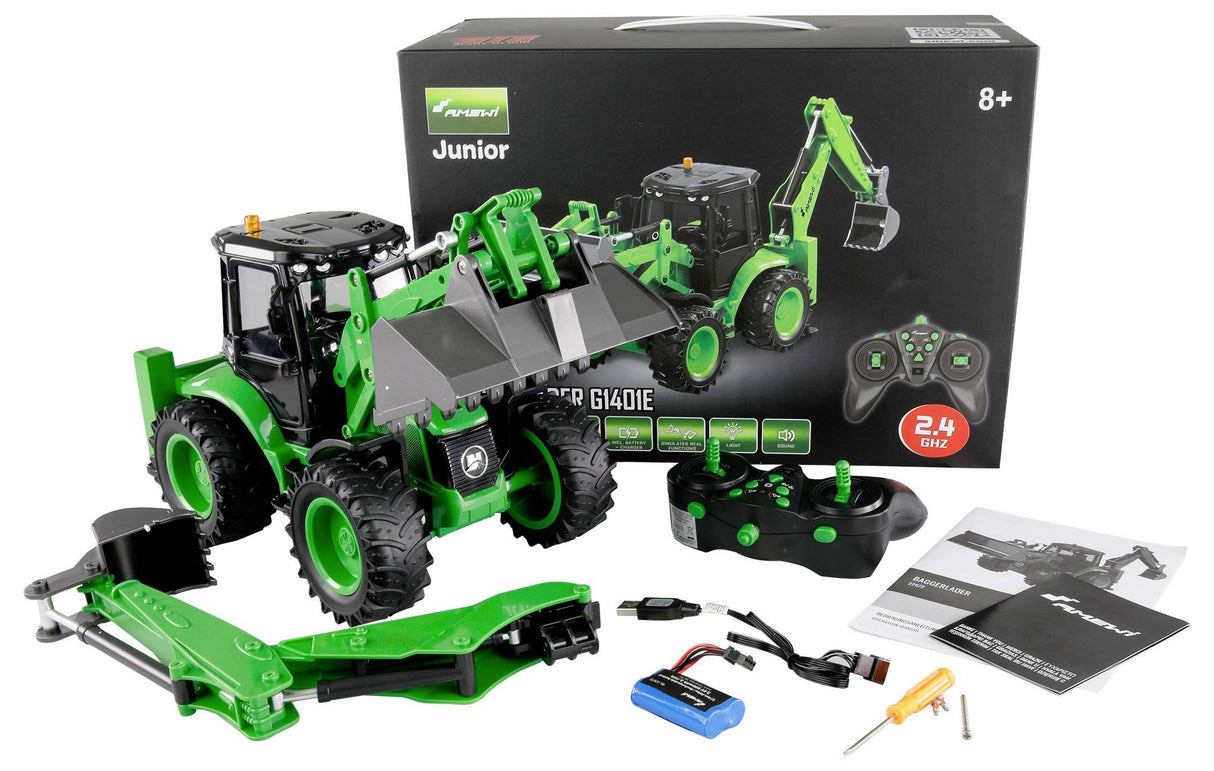 Amewi Baggerlader G1401e 1:14 Rtr Verde