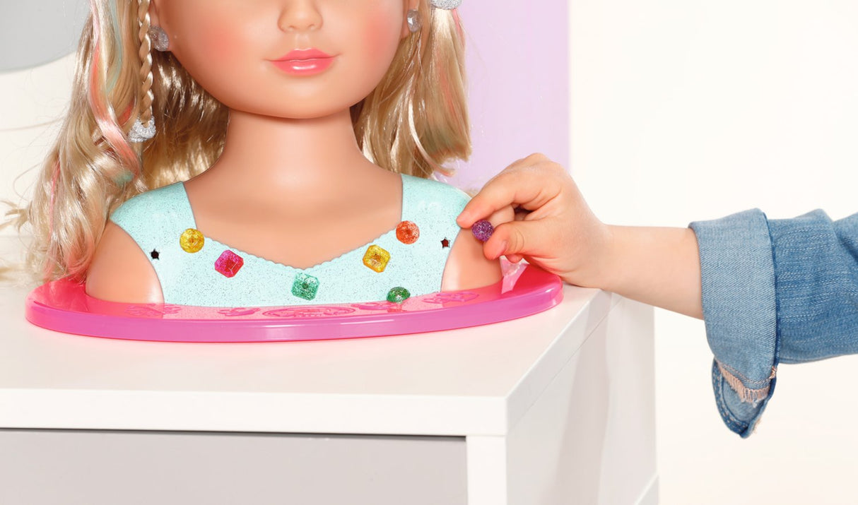 Zapf Creation Baby Born® Sister Styling Head Princess, Cabeza De Maquillaje Y Peluquería 835432