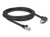 Delock Gige Kamera Cable Rj45 Stecker 90° Gewinkelt Mit Schrauben Zu Rj45 Stecker Cat.6 S Ftp 2 M Schwarz