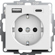 EAN 4010337076186 - GIRA 245927 toma de corriente 2 x USB + CEE 7/3 Blanco imagen 1