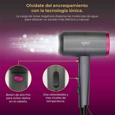 EAN 8426156016054 - Grunkel TOPAZ S2100 secador 2200 W Negro imagen 2