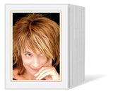 125 Daiber Portafotos 13x18 Blanco/Linea Dorada