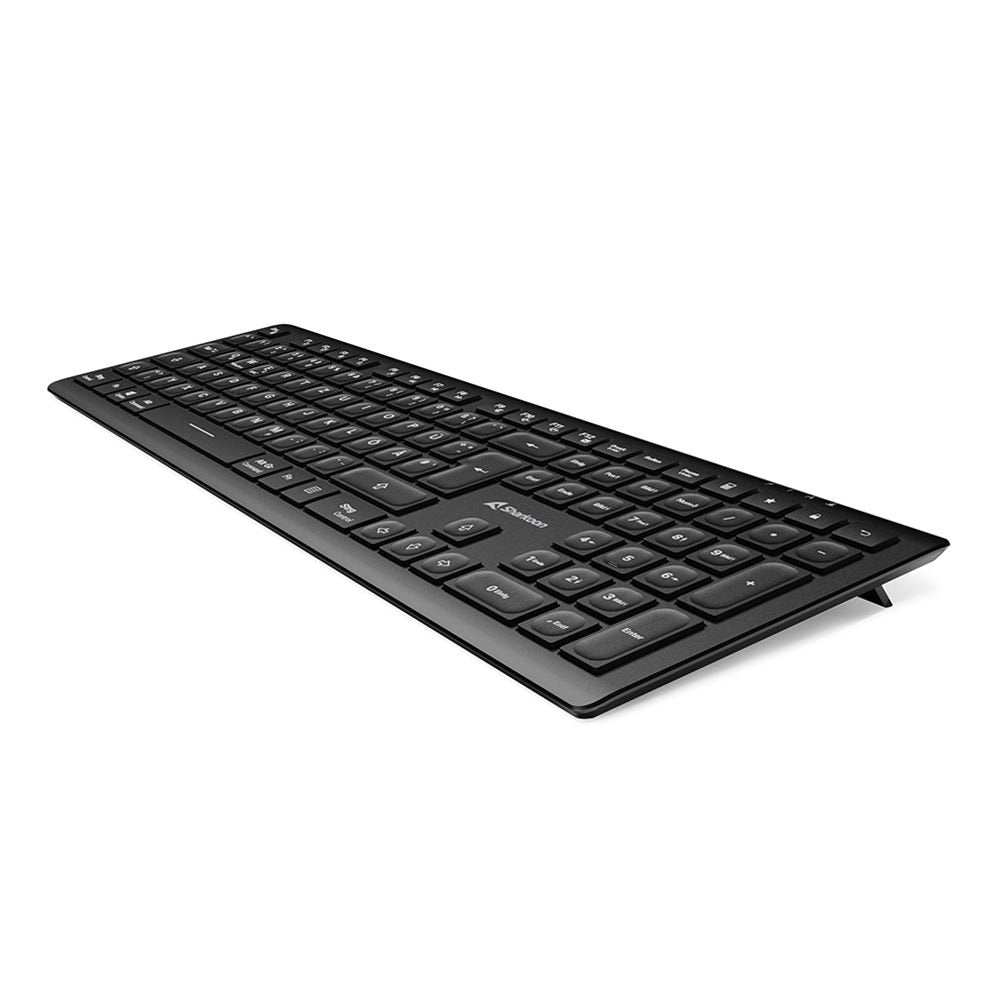 Sharkoon Officepal K30w, Teclado Negro, Desaprobación, Scratch Ddomes 4044951042333