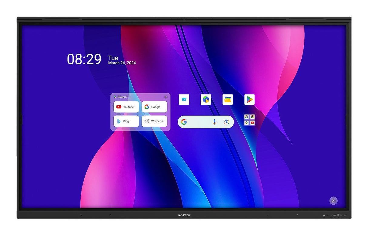 EAN 8436609123291 - Synetech Taurus Panel plano interactivo 165,1 cm (65") LCD Wifi 450 cd / m² 4K Ultra HD Negro Pantalla tá imagen 1