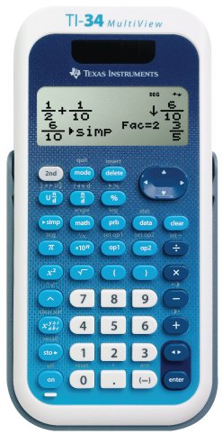 Calculadora Científica Texas Instruments Ti-34 Multiview Azul