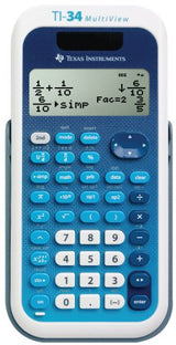 Calculadora Científica Texas Instruments Ti-34 Multiview Azul