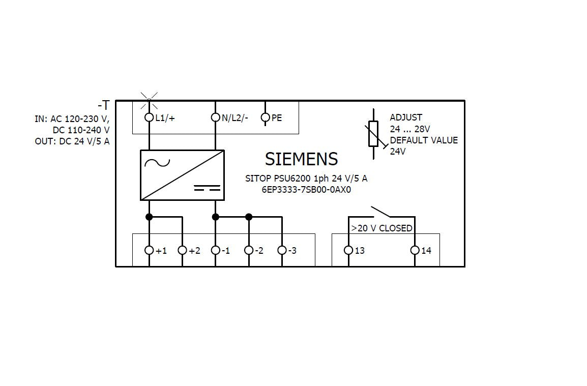 Siemens 6ep33337sb000ax0 Fuente De Alimentación Alimentación 5 A - Pc-/Server Fuente De Alimentación - 120 W