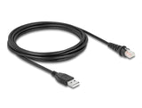 Delock 90612 Cable De Escáner De Código De Barras Rj50 A Usb 2.0 Tipo-A 3 M