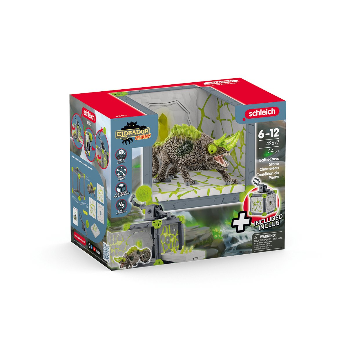Schleich Eldrador Creatures Battlecave Steinchamäleons 42677