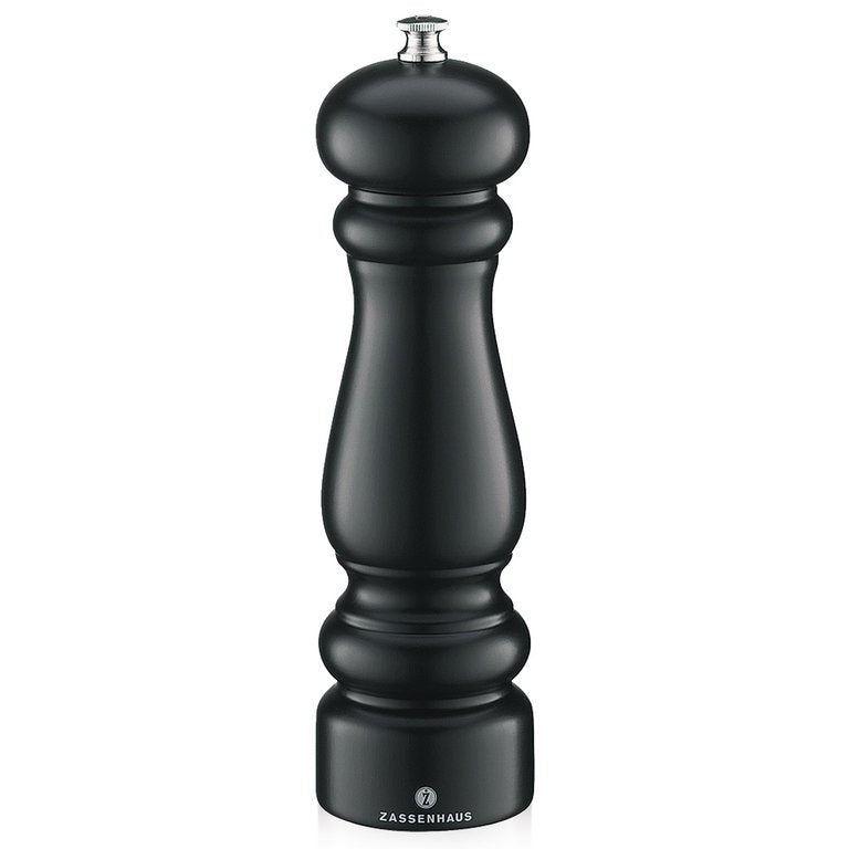 Molinillo De Pimienta Zassenhaus Potsdam Madera De Haya Negro, 20 Cm