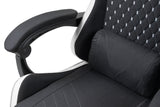 Silla Gamer Mars Gaming Mgcxfgrbl Negra Y Blanca Reclinable Reposabrazo Ajustable Reposapies Cojines