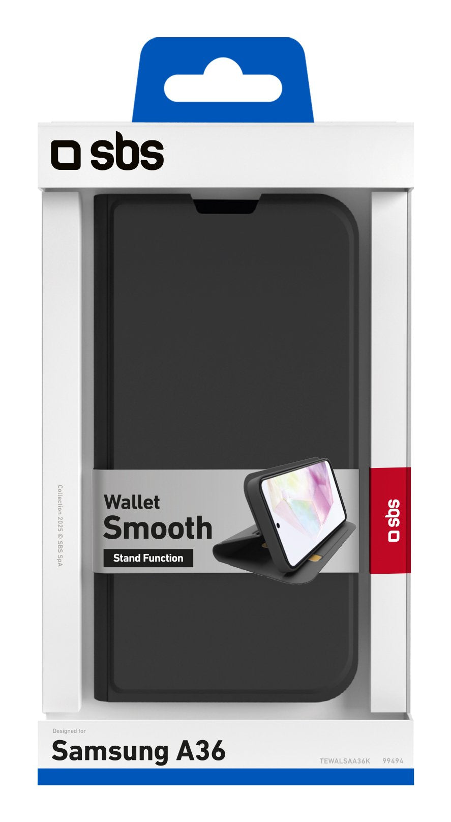 Sbs Wallet Smooth Para Samsung Galaxy A36 Negro