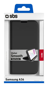 Sbs Wallet Smooth Para Samsung Galaxy A36 Negro