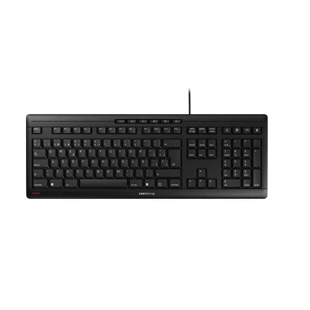 Teclado Español Cherry Stream Usb Negro Jk-8500es-2