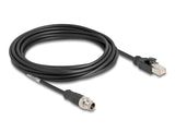Delock 80868 Cable M12 Codificado X 8 Pin Macho A Rj45 Macho Pvc 5 M
