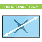 Techly Ica-Plb 136e Soporte De Pared Para Pantalla Plana 139,7 Cm (55") Negro