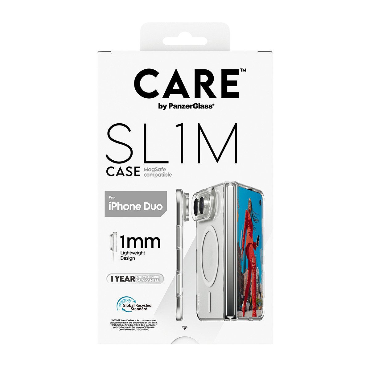 Care By Panzerglass Fashion Case Slim Pc Case Transparent Apple Iphone 2026 Fold