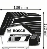 EAN 3165140865593 - Bosch GCL 2-50 C Nivel de línea/punto 20 m 650 nm (<1 mW) imagen 6