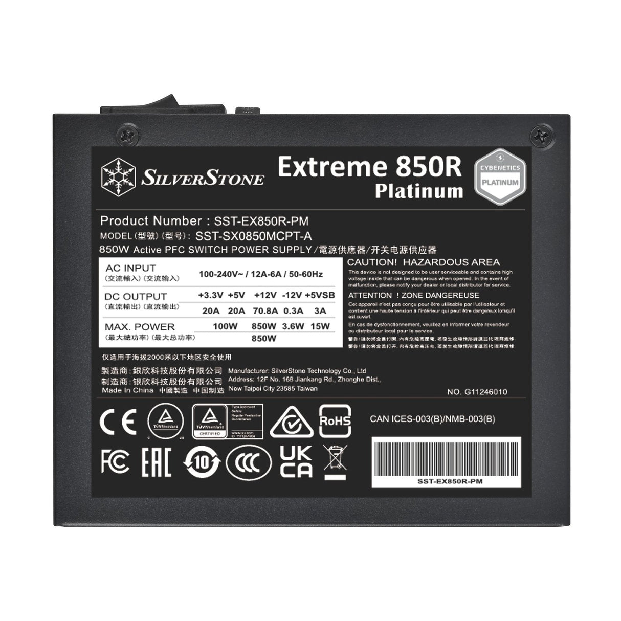 Fuente De Alimentación Silverstone 850w Sst-Ex850r-Pm