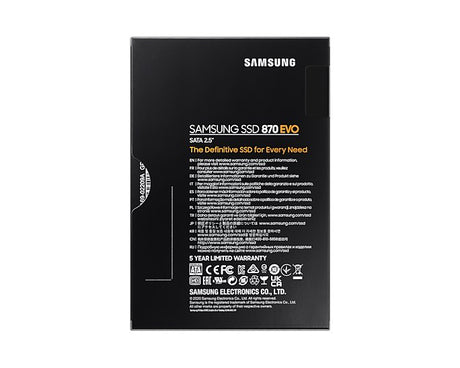 EAN 8806090527456 - Samsung 870 EVO 1 TB 2.5" Serial ATA III V-NAND MLC imagen 7