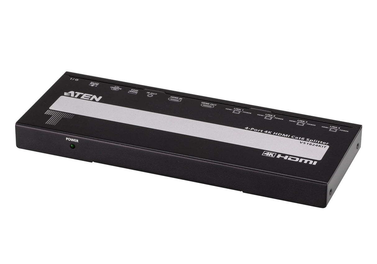 4-Port 4k Hdmi Cat 6 Splitter  With 4 Receivers Kit, With