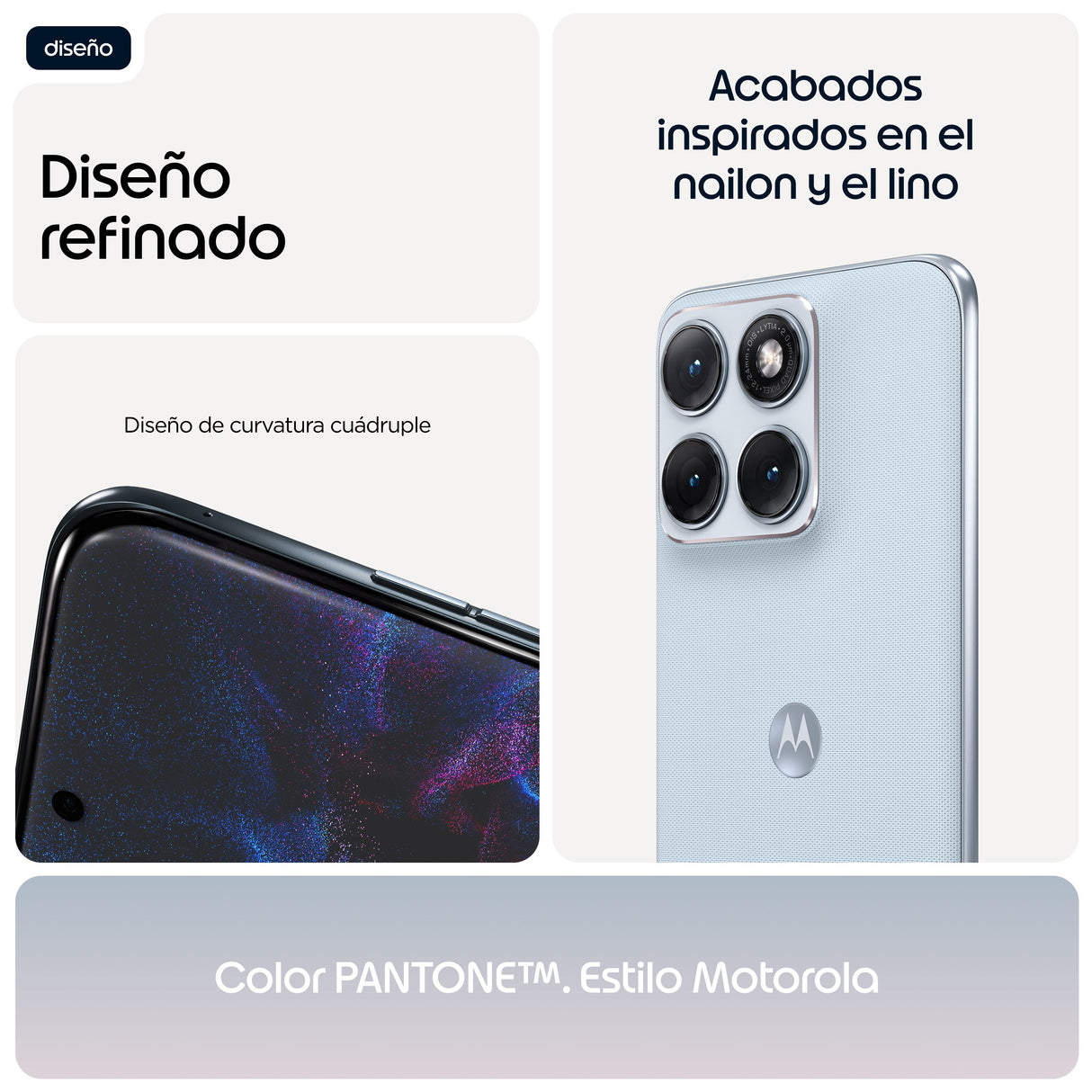 Motorola Edge 70 Fusion 17,2 Cm (6.78") Sim Doble Android 16.0 5g Usb Tipo C 12 Gb 256 Gb 7000 Mah Azul Claro