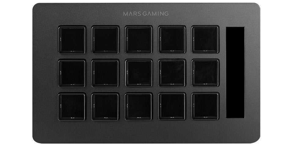 Stream Deck Slim Mars Gaming Msd-One 15 Teclas Lcd Negro