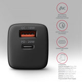 EAN 8595247907882 - Axagon ACU-PQ20 wall charger QC3.0/AFC/FCP+ PD type-C 20 W - schwarz - USB Typ C Teléfono móvil, Smartpho imagen 4