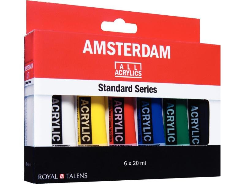 Talens Amsterdam Standard Series Set Acrílicos Selección General Tubo 20ml Estuche 6 Ud