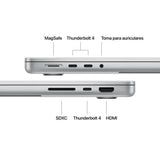 EAN 0195950491050 - Apple MacBook Pro Apple M M5 Portátil 36,1 cm (14.2") 16 GB 1 TB SSD Wi-Fi 6E (802.11ax) macOS Tahoe Plat imagen 7